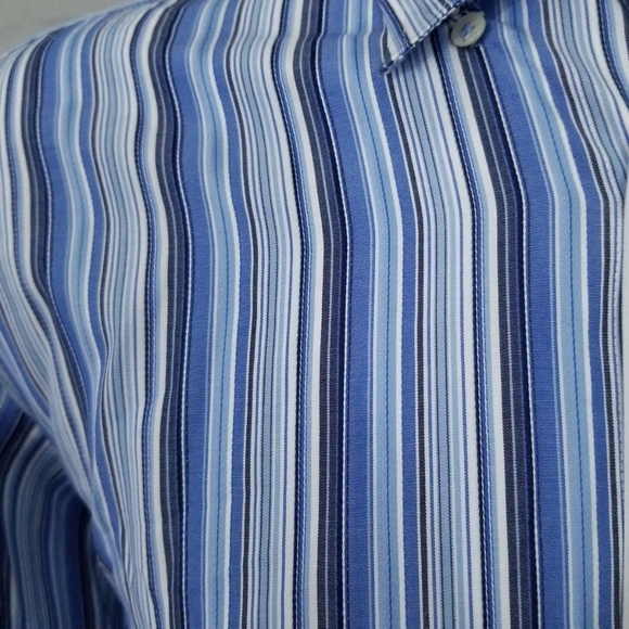 BUGATCHI UOMO Mens Long Sleeve Button Front Sz M - Picture 3 of 8